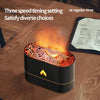 HX853B USB Plug-In Colorful Flame Lighting Effect Aromatherapy Humidifier(Black)