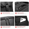 Ozuko 9334 Men Outdoor Multifunctional Waterproof Messenger Bag with External USB Charging Port(Dark Gray)