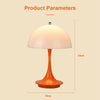 USB Charging Mushroom Desk Lamp Touch Eye Protection Bedroom Bedside Lamp(White)