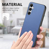 For Samsung Galaxy A33 5G Twill Fabric Leather Skin Back Phone Case(Blue)