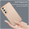 For Samsung Galaxy A55 5G Frosted Translucent TPU Hybrid PC Full Coverage Phone Case(Orange)