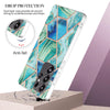 For Samsung Galaxy S25 Ultra 5G Electroplating Splicing Marble TPU Phone Case(Green)