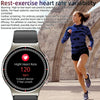 G08 1.3 inch TFT Screen Smart Watch, Support Medical-grade ECG Measurement/Women Menstrual Reminder, Style:TPU Strap(Silver)