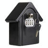 Key Safe Box Wall Mounted - 4 Digit Combination Lock - Black