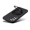 For Samsung Galaxy S23+ 5G Denior A14 Skin Feel Rotating Holder MagSafe Phone Case(Black)