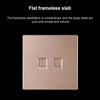 CAT.6 Shielded Pass-through Network Module, Single Port Panel + Shielded Pass-through (Gold)
