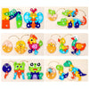 Wooden Animal Growth Process Evolution 3D Jigsaw Puzzle Toy Early Education Building Blocks(Butterfly)
