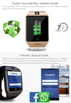 Q18S 1.54 inch IPS Screen MTK6260A Bluetooth 3.0 Smart Watch Phone, Pedometer / Sedentary Reminder / Sleeping Monitor  / Anti-Loss / Remote Camera / GSM / 0.3M Camera (White + Gold)