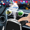 Car Cell Phone Holder Wireless Charger Aromatherapy Spray(Silver)