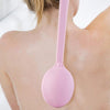 2 PCS Back Massage Bath Brush Nylon Brush Head Long Handle Bath Rubbing Brush(Pink)