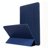 For iPad 10.2 2021 / 2020 / 2019 TPU Horizontal Flip Leather Case, with Three-folding Holder(Blue)