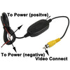 2.4G Wireless DVD Car Rear View Reversing Backup Camera , Wide viewing angle: 120 Degrees (WX306BS)(Black)