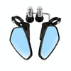 Universal 7 / 8 inch 22mm Modified Motorcycle Side Rearview Mirror (Blue)