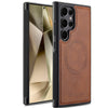 For Samsung Galaxy S23 Ultra 5G LC.IMEEKE Magsafe Phone Case(Brown)