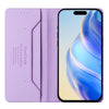 For iPhone 14 Plus RC01 Dual-Folded Magnetic Suction RFID Leather Phone Case(Light Purple)