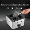 Ashtray Air Purifier Home Indoor Smoke Removal Small Desktop Anti-Secondhand Smoke Artifact(White)