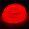 EL Cold Red Light Waterproof Flat Flexible Car Strip Light with Driver for Car Decoration, Length: 5m(Red)