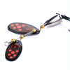 HENGJIA SP304 6.5cm 13g Feather Hook Rotating Sequin Road Lure Bait(Orange Red)