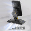 3-In-1 Magsafe Rotating Folding Magnetic Desktop Wireless Charger(Black)