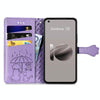 For ASUS Zenfone 10 Cat and Dog Embossed Leather Phone Case(Purple)