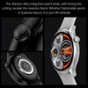 HK85 1.43 inch Smart Silicone Strap Watch Supports Bluetooth Call/Blood Oxygen Monitoring(Black)