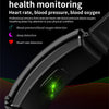 K50 1.08 inch Leather Band Earphone Detachable IP67 Waterproof Smart Watch Support Bluetooth Call(Black)