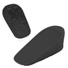 Self-Adhesive Inner Heightening Half Pad Sweat-Absorbent Breathable Shock-Absorbing Heel Casual Sports Insole, Size: 2.5cm(Black Bottom Black  Above)