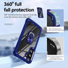 For Samsung Galaxy S24 FE 5G TPU + PC Lens Protection Phone Case with Ring Holder(Blue)