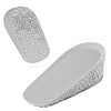 Self-Adhesive Inner Heightening Half Pad Sweat-Absorbent Breathable Shock-Absorbing Heel Casual Sports Insole, Size: 3.5cm(Gray Bottom Gray Above)