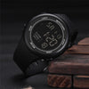 SANDA 375 Watch For Male Students Simple Casual Electronic Watch Sports Waterproof Luminous Watch(Black)
