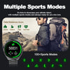 LEMFO LF38 1.6 inch IPS Screen Steel Strap Smart Watch Supports Blood Oxygen Monitoring(Black)
