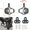 PROMEND PD-R95P 1pair Pedalway Road Bicycle Self-lock With Lock Film Nylon Lock Light Amount Foot Pedal(Black)
