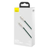 Baseus CATLJK-B06 Cafule Series 20W Type-C / USB-C to 8 Pin PD Metal Charging Data Cable, Length:2m(Dark Green)