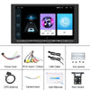 7 inch Carplay GPS Navigation Reverse Integrated Machine, Style: Standard+4 Light Camera(1+16G)