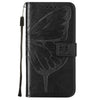 For Alcatel 1L 2021 Embossed Butterfly Leather Phone Case(Black)