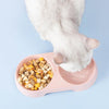 Pink Non-Slip Double Pet Bowl - Cat & Dog Feeder