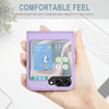 For Samsung Galaxy Z Flip5 5G Embossed Multi-functional Wallet Retro Leather Phone Case(Light Purple)