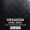 SLINX 1702 3mm Neoprene Non-slip Warm Diving Socks, Size: M