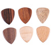 3PCS Folk Fingers Solid Wood Guitar Pick Music Accessories Color Random Delivery