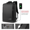 OUMANTU 9003 Business Laptop Bag Oxford Cloth Large Capacity Backpack with External USB Port(Black)
