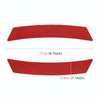 2 PCS Car-Styling Wheel Eyebrow Decorative Sticker Decorative Strip (Red)