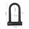 West Biking Bike Lock Motorcycle Wire Lock Anti-Hydraulic Pressure Cut Anti-Theft Lock, Specification: U-shaped Lock+Cable