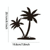 Acrylic Coconut Tree Mirror Stereo Wall Stickers Home Decoration Soft Mirror(Silver)