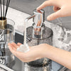 300ml Household Traveling Dispenser Shampoo Body Wash Lathering Bottles, Style: Transparent Gray Square