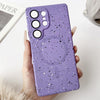 For Samsung Galaxy S23 Ultra 5G Starry Sky TPU Shockproof MagSafe Phone Case(Purple)