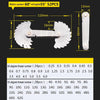 52 PCS Metric 60 Degrees +British 55 Degrees CR Stainless Steel Thread Gauge