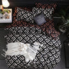 Luxury Bedding Black Marble Pattern Set Sanded Printed Quilt Cover Pillowcase, Size:175x220cm(Louis)
