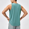 Summer Loose Breathable Fitness Quick-Drying Sleeveless Vest, Size: XL(Graystone Green)