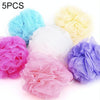 5 PCS Flower Bath Ball Bath Tubs Cool Ball Bath Towel Scrubber Body Cleaning Mesh Shower Wash Sponge,Random Color Delivery