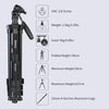 JMARY KP-2274 5-section Adjustable Monopod Multi-function Outdoor Photography Tripod